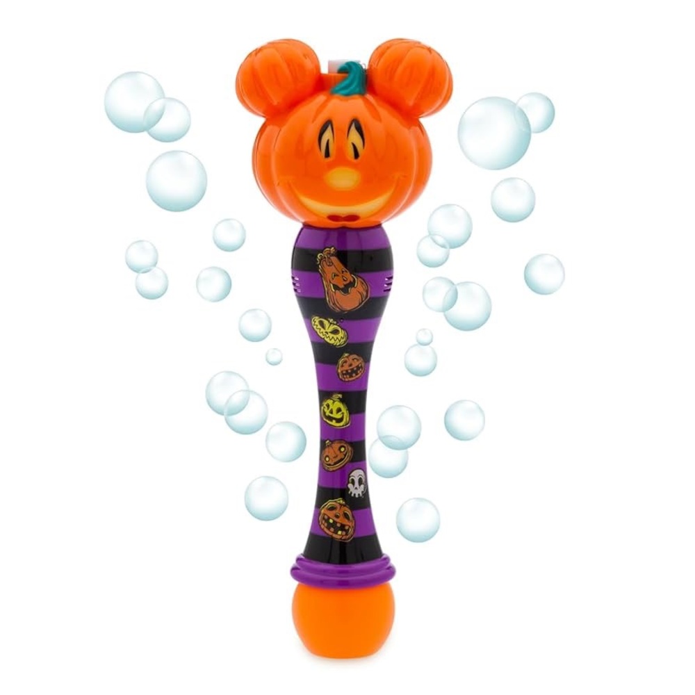 Disney Parks Mickey Mouse Jack-O-Lantern Halloween Light-Up Bubble Wand